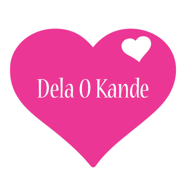 Dela O Kande love-heart logo